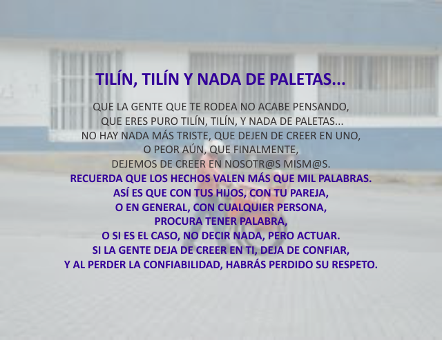 Tilín, tilín y nada de paletas... Julio 11 de 2010